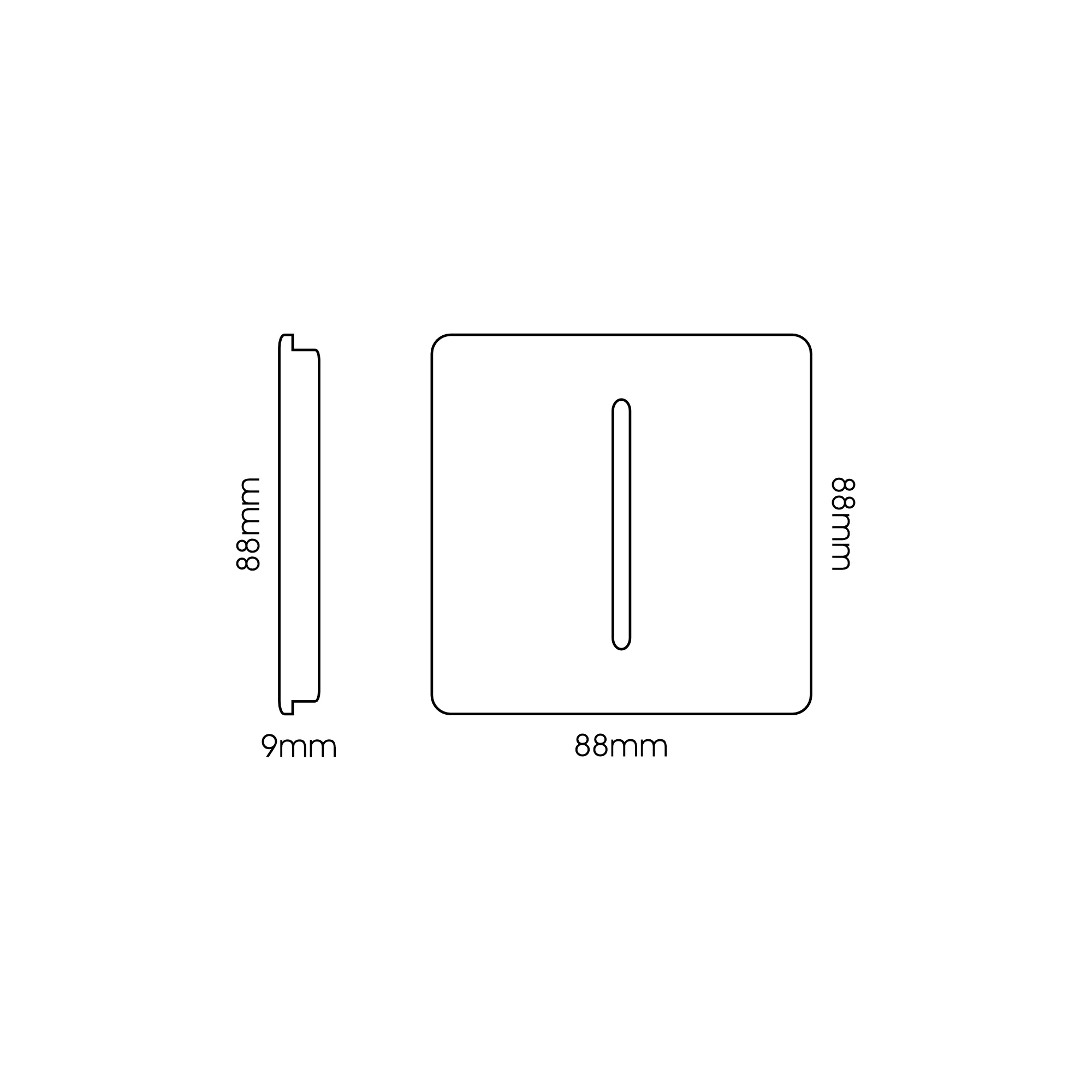 1 Gang 20A Double Pole Rocker Switch With Neon Insert Midnight Blue ART-WHS1MD  Trendi Midnight Blue